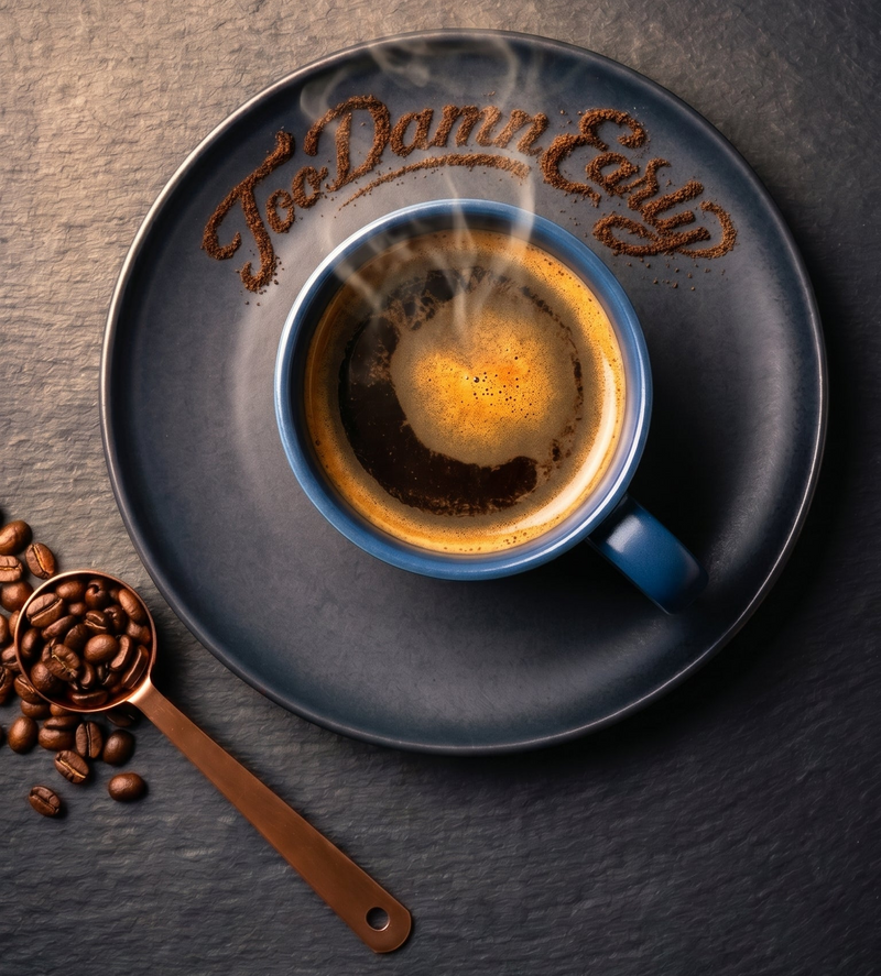 Too Damn Early Coffee bag